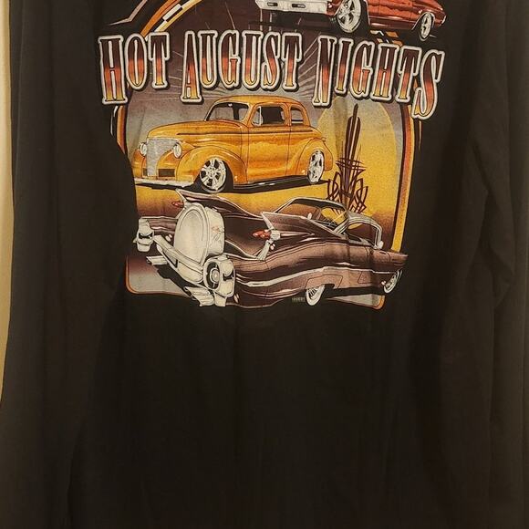 Hot August Nights Long Sleeved Tshirt Size Large - Picture 1 of 4